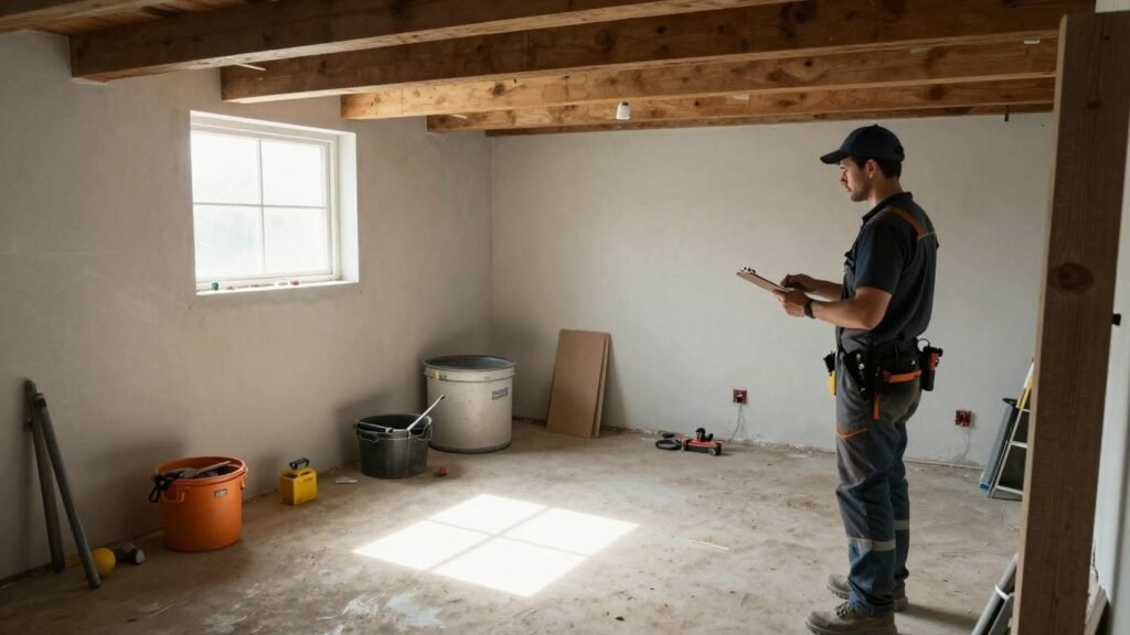 Basement renovation checklist contractor Aurora